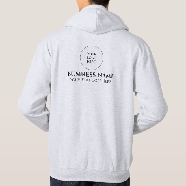 Eigene Logos für Vorder- und Rückseite für Männer Hoodie (Rückseite)