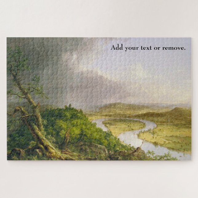 Eigene Malerei, "The Oxbow" von Thomas Cole, 1836. Puzzle (Horizontal)