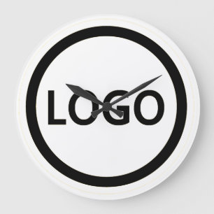 Eigene Mitarbeiter für Ihr Firmenlogo Große Wanduhr