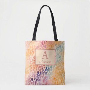 Eigene Monogramm Name Farbe Leopard Druck