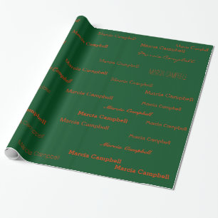 eigene Namensmuster erstellen Geschenkpapier
