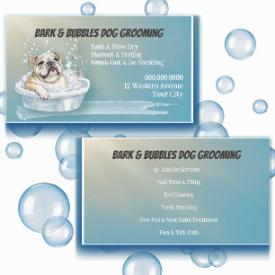 Eigene Niedliche Dog Pet Grooming Visitenkarte
