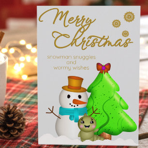 Eigene Niedliche Handzeichenkarte Weihnachten