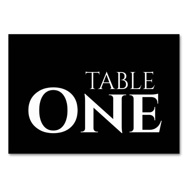 Eigene Nummer erstellen - benutzerdefinierte Numme Tischnummer (Vorderseite)