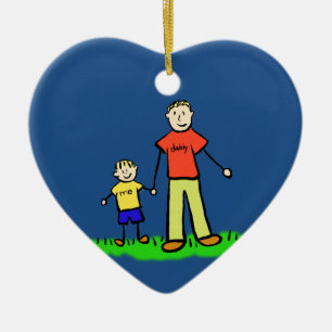 Eigene Ornamente für Vater und Sohn