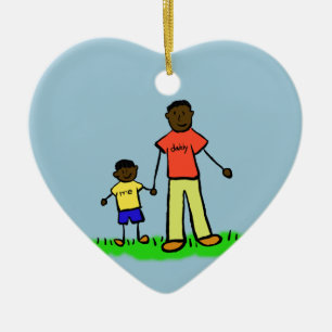 Eigene Ornamente für Vater und Sohn