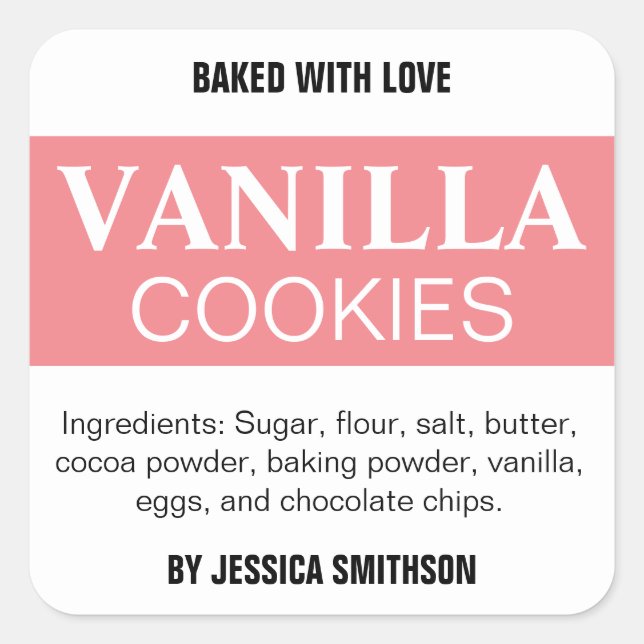 Eigene Personalisierte Bezeichnung HM001_48sqv1 Quadratischer Aufkleber (Vorderseite)