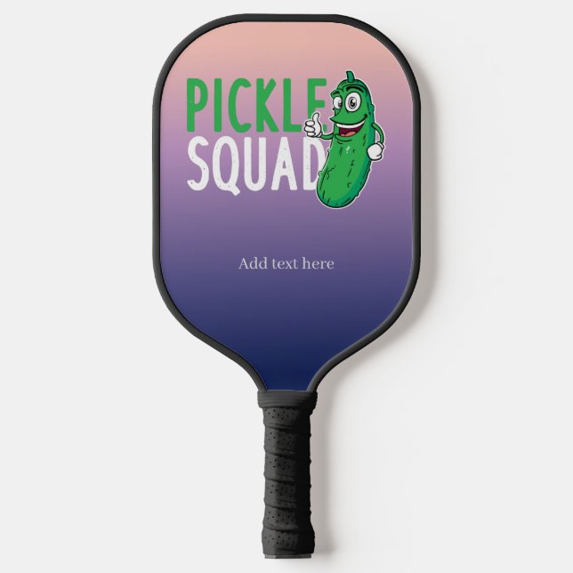Eigene Picknickfamilie Pickleball Schläger (Vorderseite)