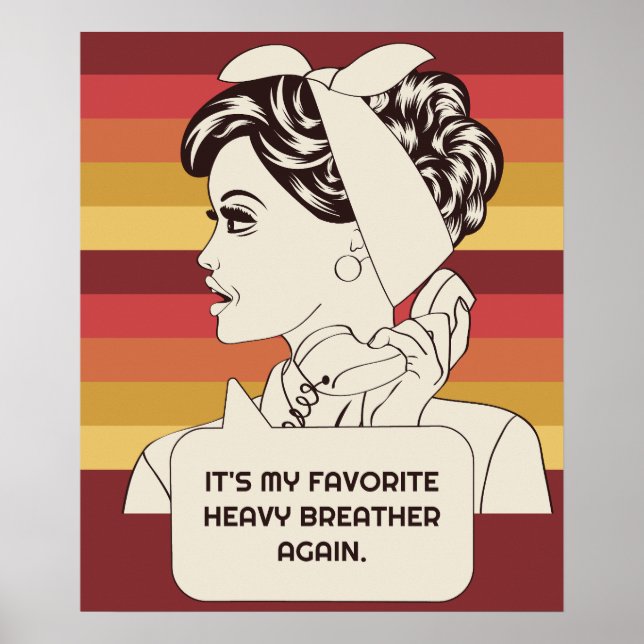Eigene Retro-Frau Poster (Vorne)