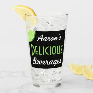 Eigene Retro-Limone Geschenke für Getränke Glas