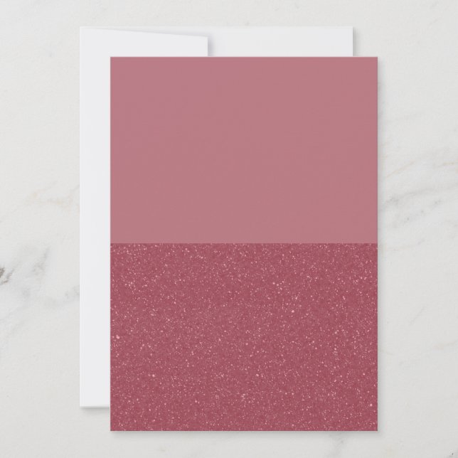 Eigene Rose - Goldene Split-Einladung (Matte + Lär Einladung (Vorderseite)