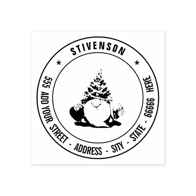 Eigene Rücksendeadresse Benutzerdefiniertes Bild P Gummistempel (Prägung)