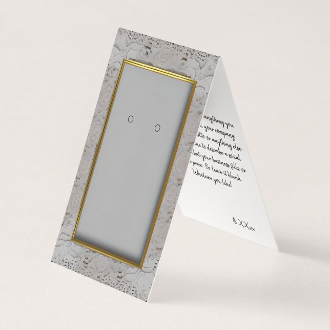 Eigene, Stehende Ofenplatine mit Goldrahmen (Vorderseite)