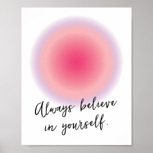 Eigene Teen Girl-positive Inspiration Zitat Poster