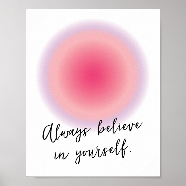 Eigene Teen Girl-positive Inspiration Zitat Poster (Vorne)