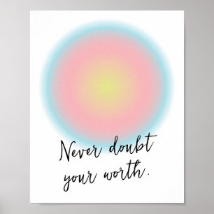 Eigene Teen Girl-positive Inspiration Zitat Poster