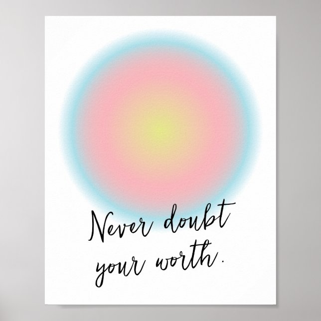 Eigene Teen Girl-positive Inspiration Zitat Poster (Vorne)