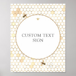 Eigene Textzeichen für die Goldene Bienendusche Poster