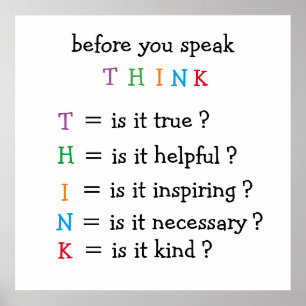 Eigene THINK-Poster Poster