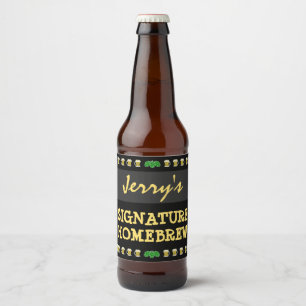 Eigene Unterschrift Bierflaschenetikett