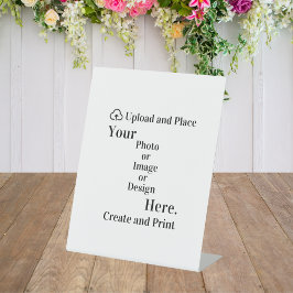 Eigene Unterschrift Design oder Foto Upload Sockelschild