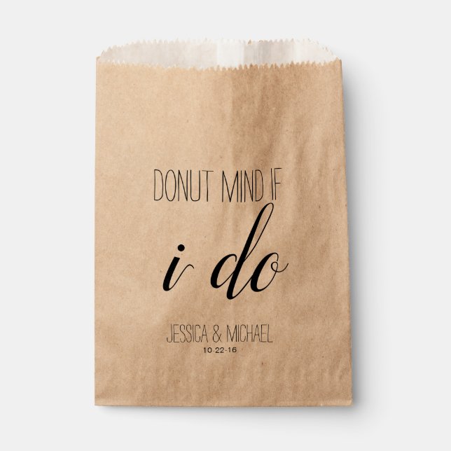 Eigene Verzicht, wenn ich Gastgeschenk Hochzeit Sü Geschenktütchen (Vorderseite)