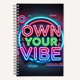 Eigene Vibe - Neon Spiral Notebook Notizbuch