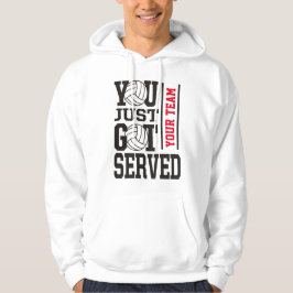 Eigene Volleyball Team Motto Hoodie