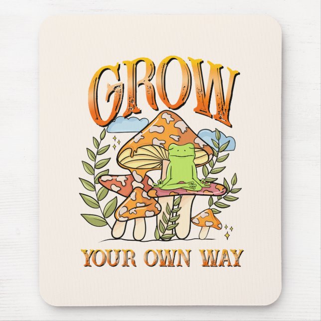 Eigene Wege wachsen Mousepad (Vorne)