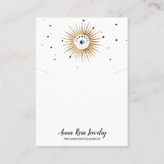 *~* Eigene WEISSE QR Logo-Schmuckkollektion Visitenkarte (Vorderseite)