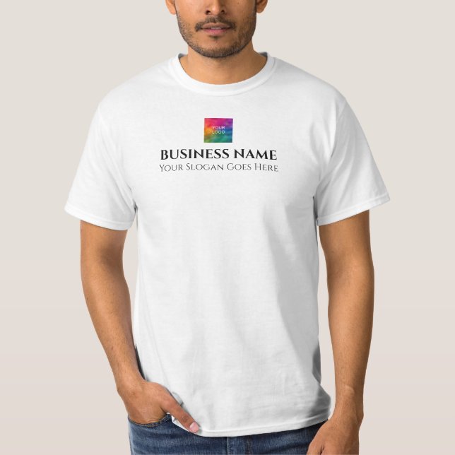 Eigene Werbemittel für Firmenlogo hinzufügen T-Shirt (Vorderseite)