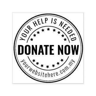 Eigene Wohltätigkeit und Briefmarke aus Kautschuk  Permastempel