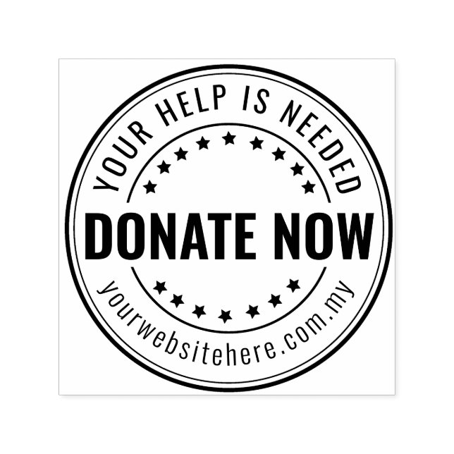 Eigene Wohltätigkeit und Briefmarke aus Kautschuk  Permastempel (Design)