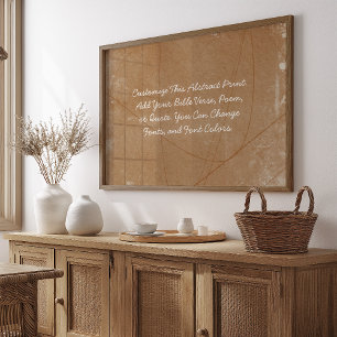 Eigene Wörter Abstrakte Kunst durch maßgeschneider Poster