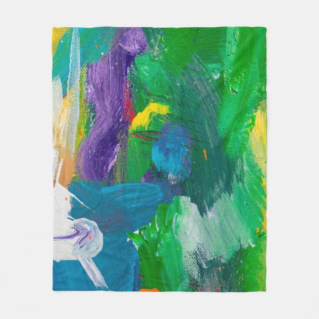 Eigener abstrakter Hintergrund. abstrakt,Acryl,ar Fleecedecke (Vorderseite)