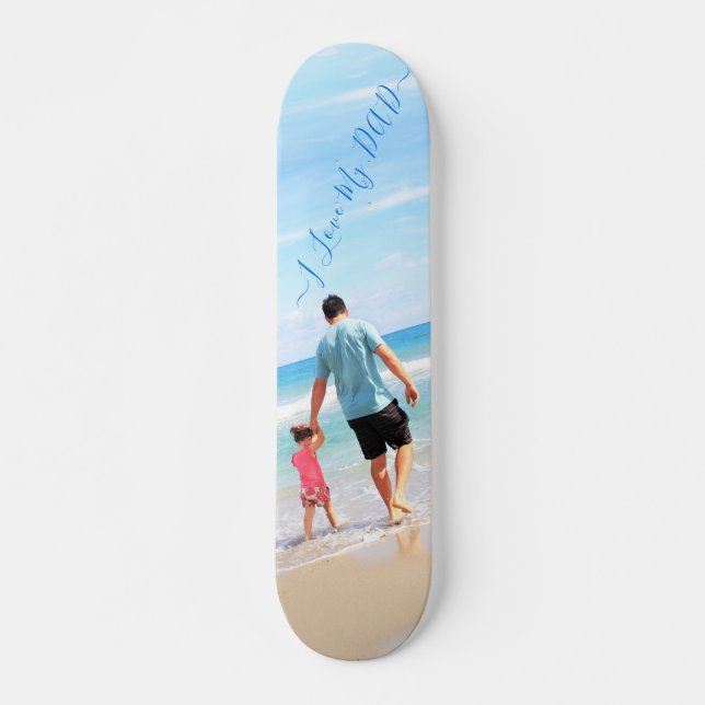 Eigener Design Benutzerdefinierter Foto-Text - Ich Skateboard (Vorne)