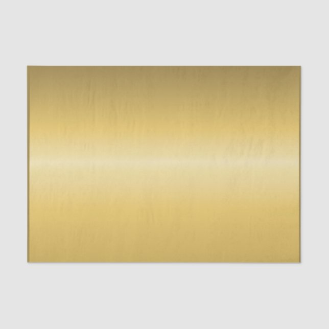 Eigener Druckeffekt Gelb-Gold-Metallic Seidenpapier (Vorderseite)