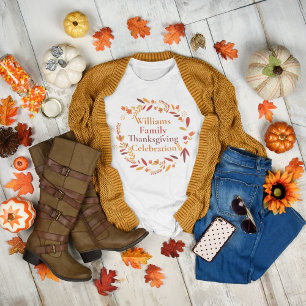 Eigener Erntedank Wiedersehen-Herbstfeuer T-Shirt
