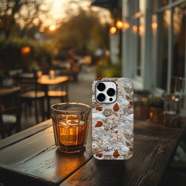 Eigener Herbst mit Zitat bestickt Case-Mate iPhone Hülle (Von Creator hochgeladen)