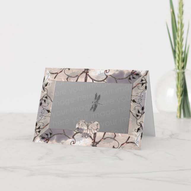 Eigener Herzrahmen Feiertagskarte (Vorderseite)