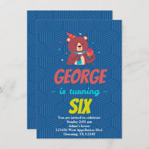 Eigener Kinderbär Dieser Cartoon lädt Sie ein Einladung