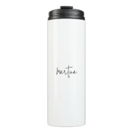 Eigener Name Einzigartig Elegant Schlichte Einfach Thermosbecher
