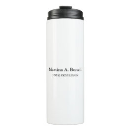 Eigener Name Einzigartig Elegantes Schlichtes Einf Thermosbecher