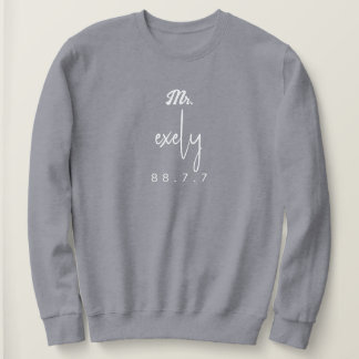eigener Name mit Datum und Unterschrift Sweshirt Sweatshirt