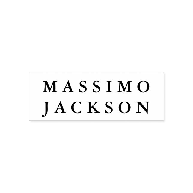 Eigener Name Professionell Trendig Minimalistisch Permastempel (Design)