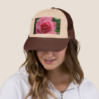 Eigener rosafarbener Rosenaufdruck Tan und Braun