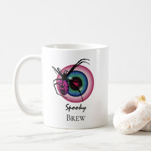 Eigener Text für Spider und Bloodshot Eyeball Kaffeetasse