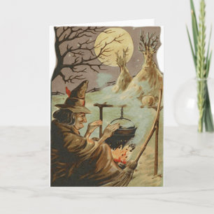 Eigener Text hinzufügen: Hexe am Frieden Karte