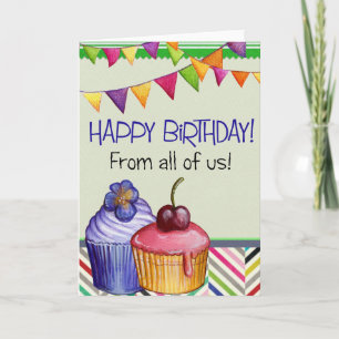 Eigener Text hinzufügen: Von uns allen Karte