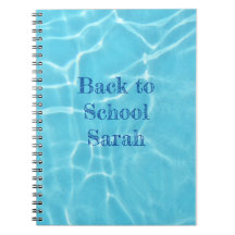 eigener Text Schwimmbad zurück zur Schule Notizbuc